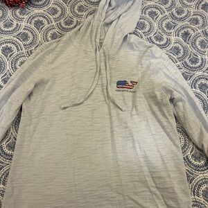 Vineyard Vines Men's Light Blue Hoodie Shirt